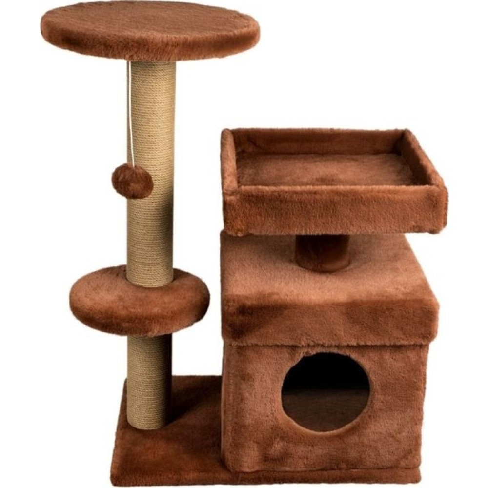 Dubex 39X72X87 cm Kedi Oyun Evi ve Tırmalama Platformu Tarçın Evcil Hayvan Ürünleri Fiyatı