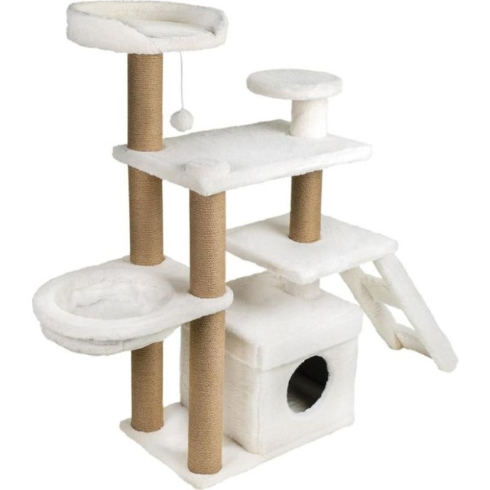Dubex 55X160X124 cm Kedi Oyun Evi ve Tırmalama Platformu Beyaz Evcil Hayvan Ürünleri Fiyatı