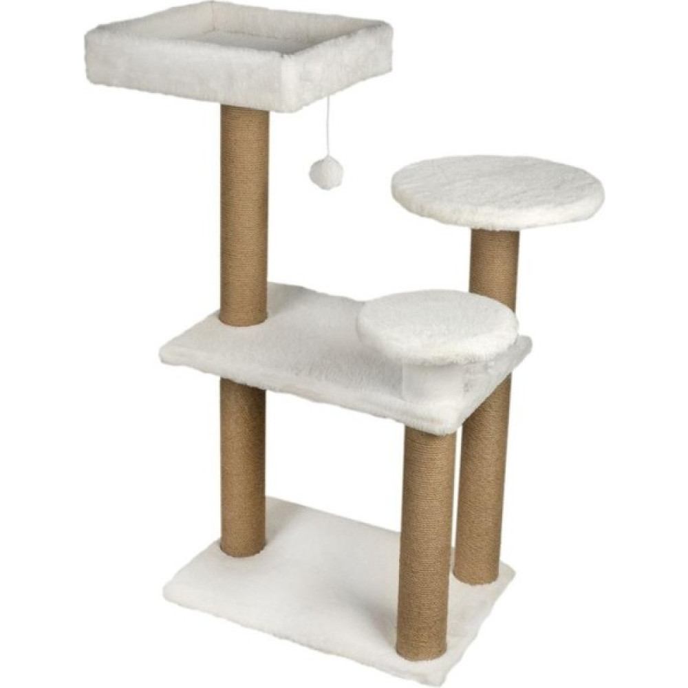 Dubex 65X88X111 cm Kedi Oyun Evi ve Tırmalama Platformu Beyaz Evcil Hayvan Ürünleri Fiyatı