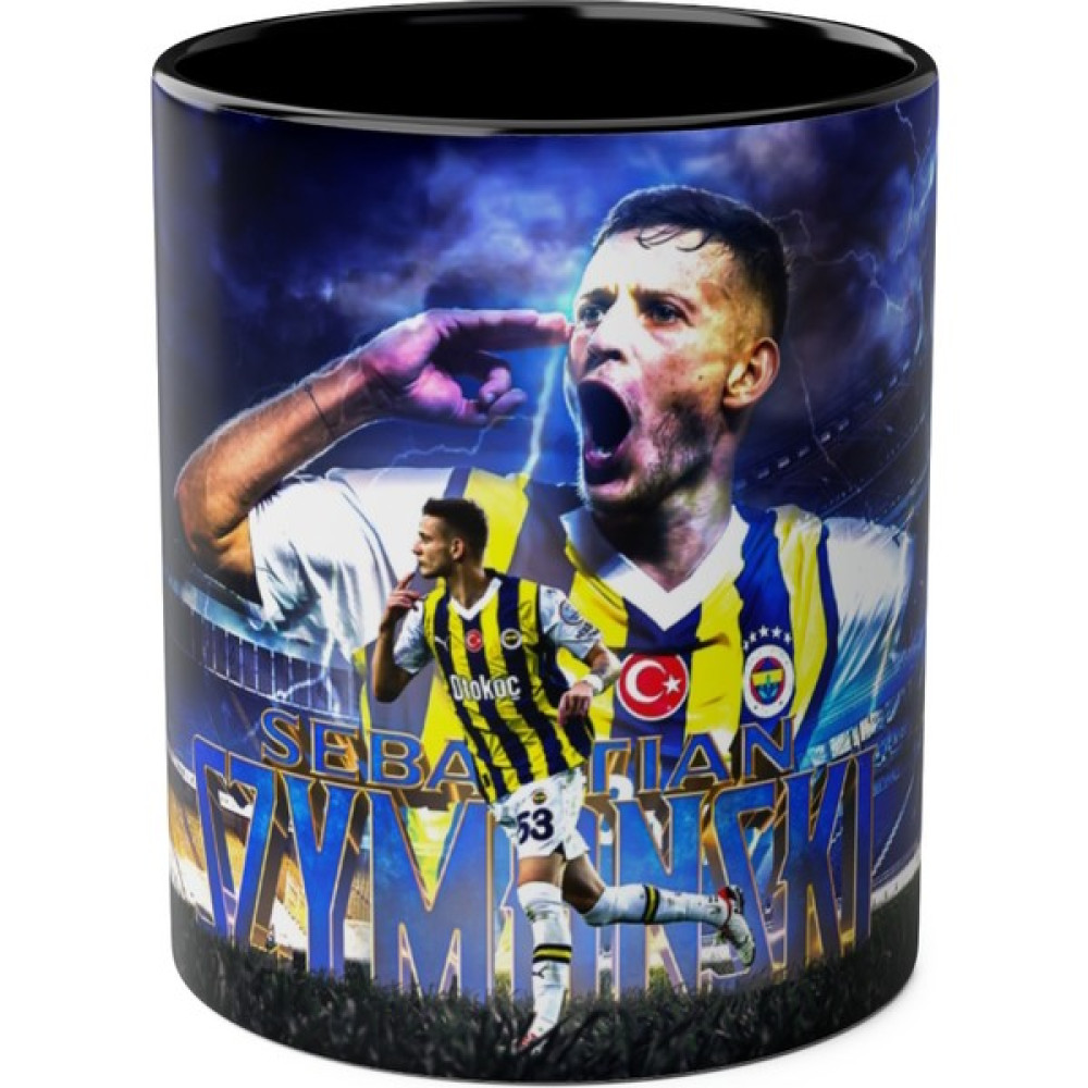 Duble Metre Fenerbahçe Tutkusu Kupa - Sebastian Szymanski (2) - Siyah Fincan / Bardak / Kahve Takımı Fiyatı