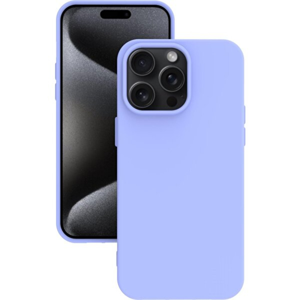Dubosse iPhone 15 Pro Max Kılıf Kamera Korumalı Silikon Rubber Arka Kapak - Lila Cep Telefonu Kılıfı Fiyatı