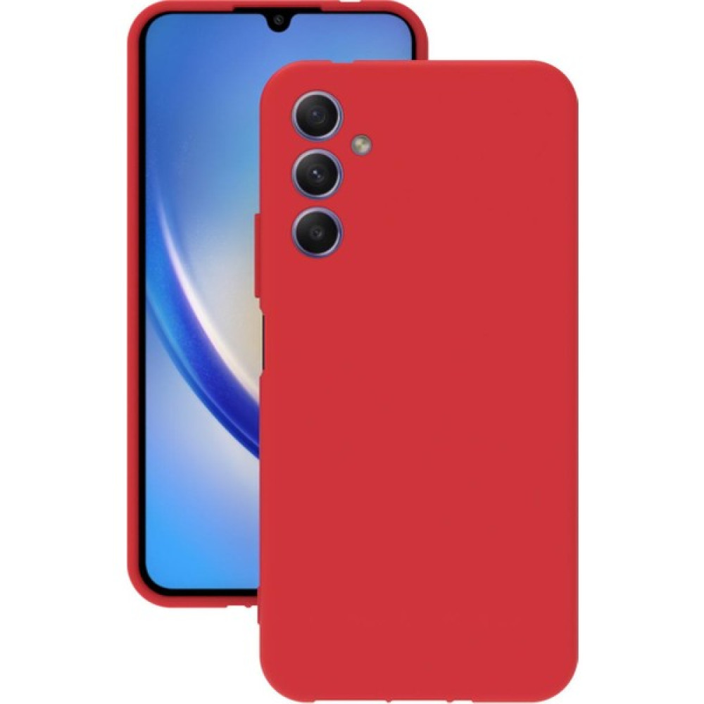 Dubosse Samsung Galaxy A34 Kılıf Kamera Korumalı Silikon Rubber Arka Kapak - Kırmızı Cep Telefonu Kılıfı Fiyatı