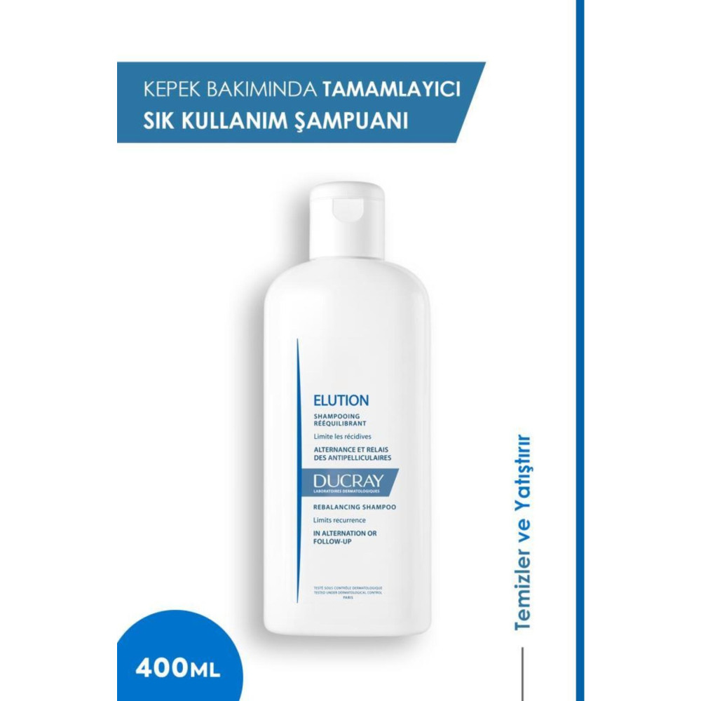 Ducray Elution Gentle Balancing Shampoo 400 ml Şampuan ve Saç Kremi Fiyatı