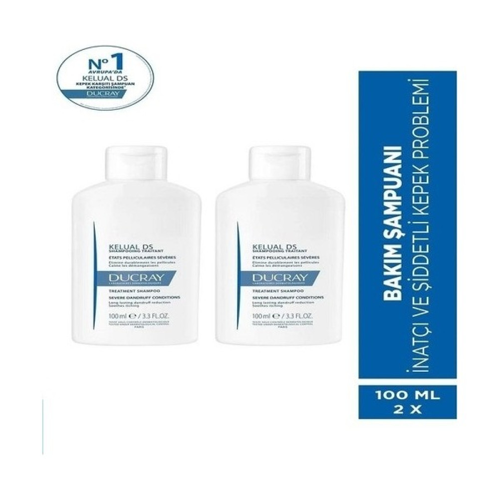 Ducray Kelual Ds İnatçı Kepeğe Karşı Şampuan 100 ml + 100 ml Şampuan ve Saç Kremi Fiyatı