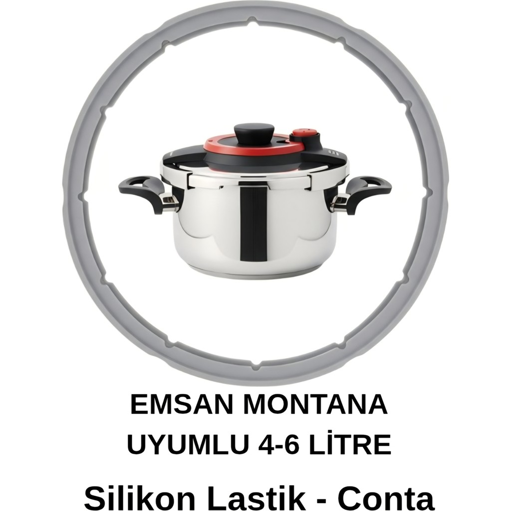 Düdüklü Tencere Lastiği Emsan Montana Uyumlu 4+6 Litre Conta Tencere / Tava Setleri Fiyatı