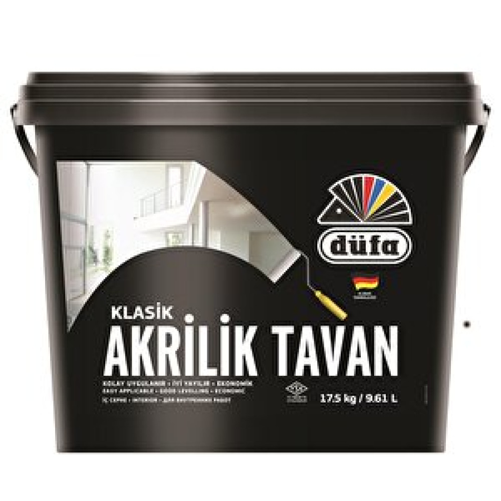 Düfa Akrilik Tavan Boya Beyaz 17.5 Kg Boyalar Fiyatı