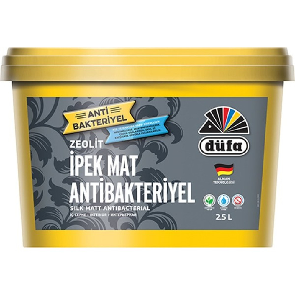 Düfa Antibakteriyel İç Cephe Duvar Boyası İpek Mat 2.5 Lt Boya Malzemeleri Fiyatı