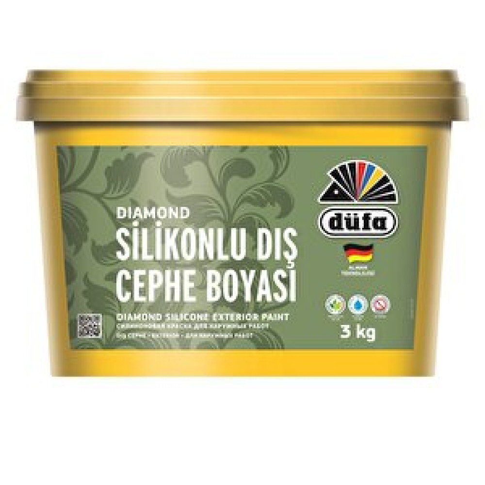 Düfa Diamond Silikonlu Dış Cephe Beyaz 3 Kg Boyalar Fiyatı