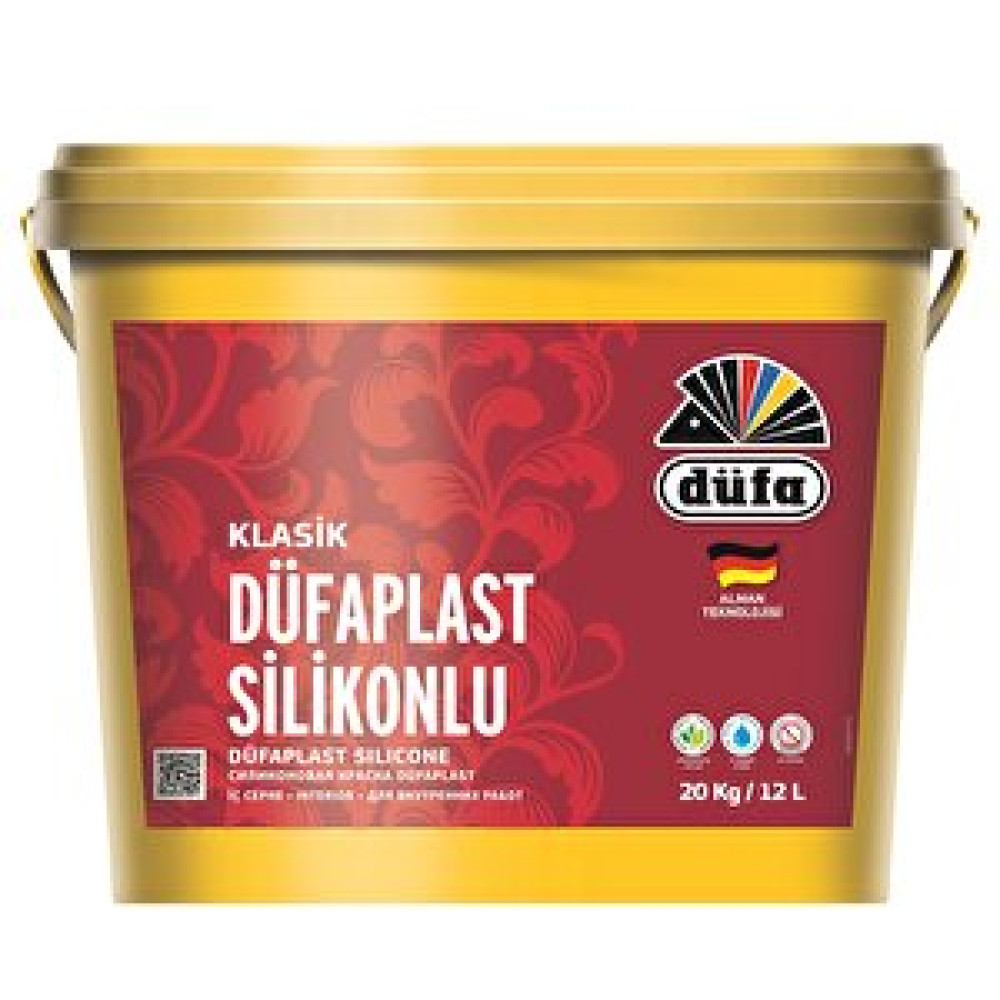 Düfa Silikonlu İç Cephe Duvar Boya Klasik Düfaplast 12 L - Yeni̇ Kartela Mine İç Cephe Duvar Boyası Fiyatı