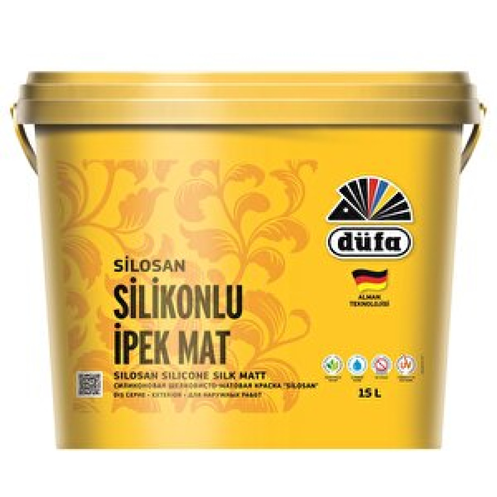 Düfa Silosan Silikonlu İpek Mat Beyaz 2.50 L Boyalar Fiyatı