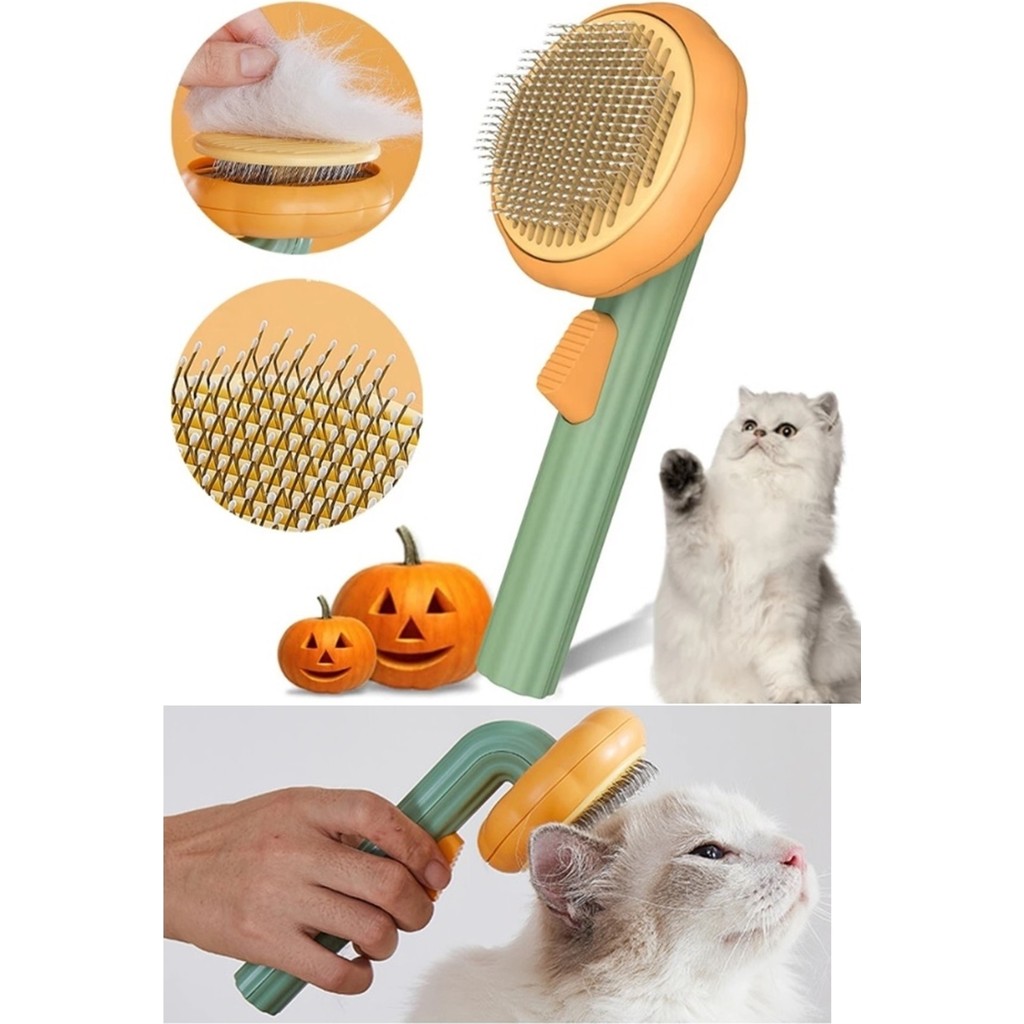 Duffa Balkabağı Şekilli Tuşlu Evcil Hayvan Fırçası, Kedi Köpek Tüy Toplayıcı Tarak Fırça Evcil Hayvan Ürünleri Fiyatı