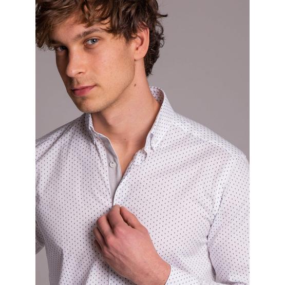 Dufy DU4194011035 Beyaz Slim Fit Erkek Gömlek