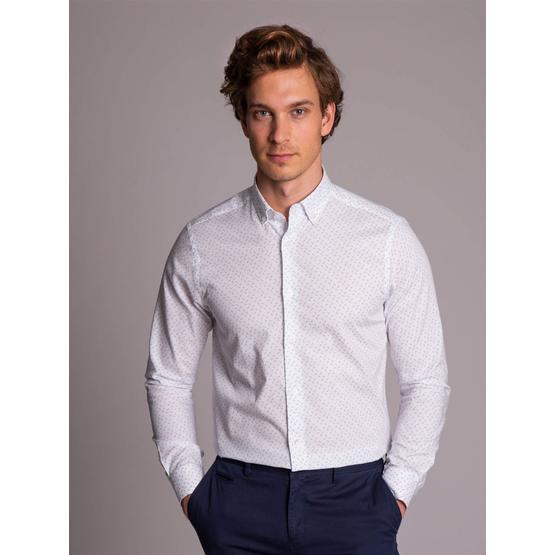 Dufy DU4194011035 Beyaz Slim Fit Erkek Gömlek
