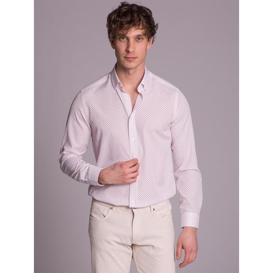 Dufy DU4194011035 Beyaz Slim Fit Erkek Gömlek