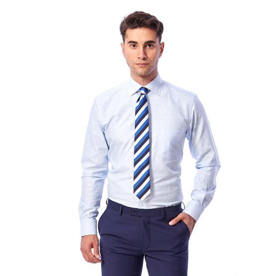 Dufy Mavı̇ Jakar Regular Fit Erkek Gömlek