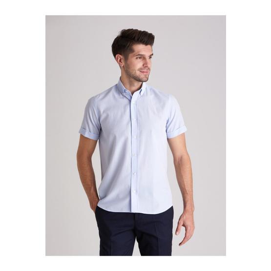 Dufy Mavı̇ Jakar Regular Fit Erkek Gömlek