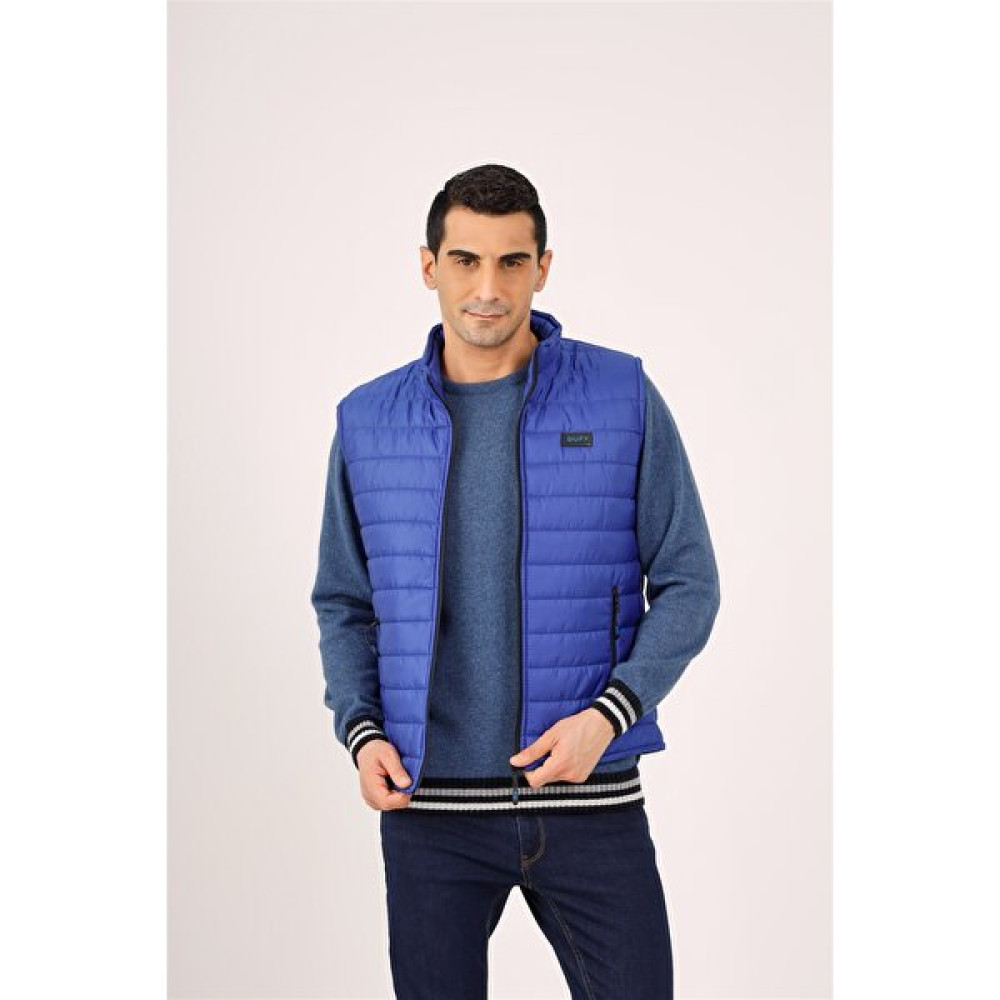 Dufy Saks Erkek Slim Fit Fermuarlı Dik Yaka Yelek Erkek Yelek Fiyatı