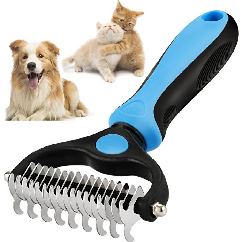 Duhalıne Kedi Köpek Tarağı Tüy Topak Açıcı Çift Taraflı Metal Dişli Evcil Hayvan Bakım Fırçası Tarağı Evcil Hayvan Ürünleri Fiyatı