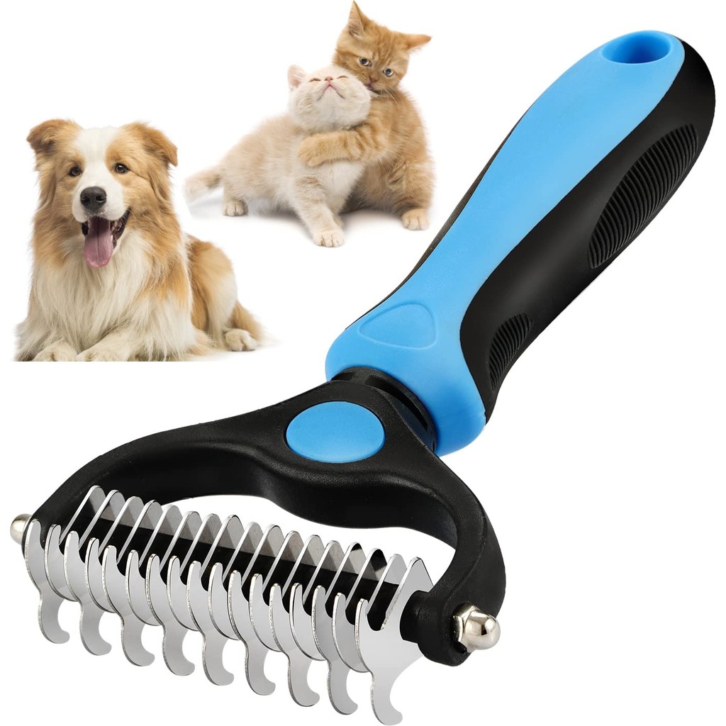 Duhalıne Kedi Köpek Tarağı Tüy Topak Açıcı Çift Taraflı Metal Dişli Evcil Hayvan Bakım Fırçası Tarağı Salon Halısı Fiyatı