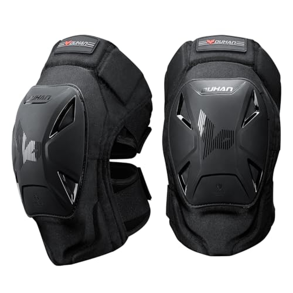 DUHAN CE Level 1 Knee Pads Motorcycle Knee Pads for Men Women Motorcycle Accessories for Motorcross/Skateboard/MTB (Black)