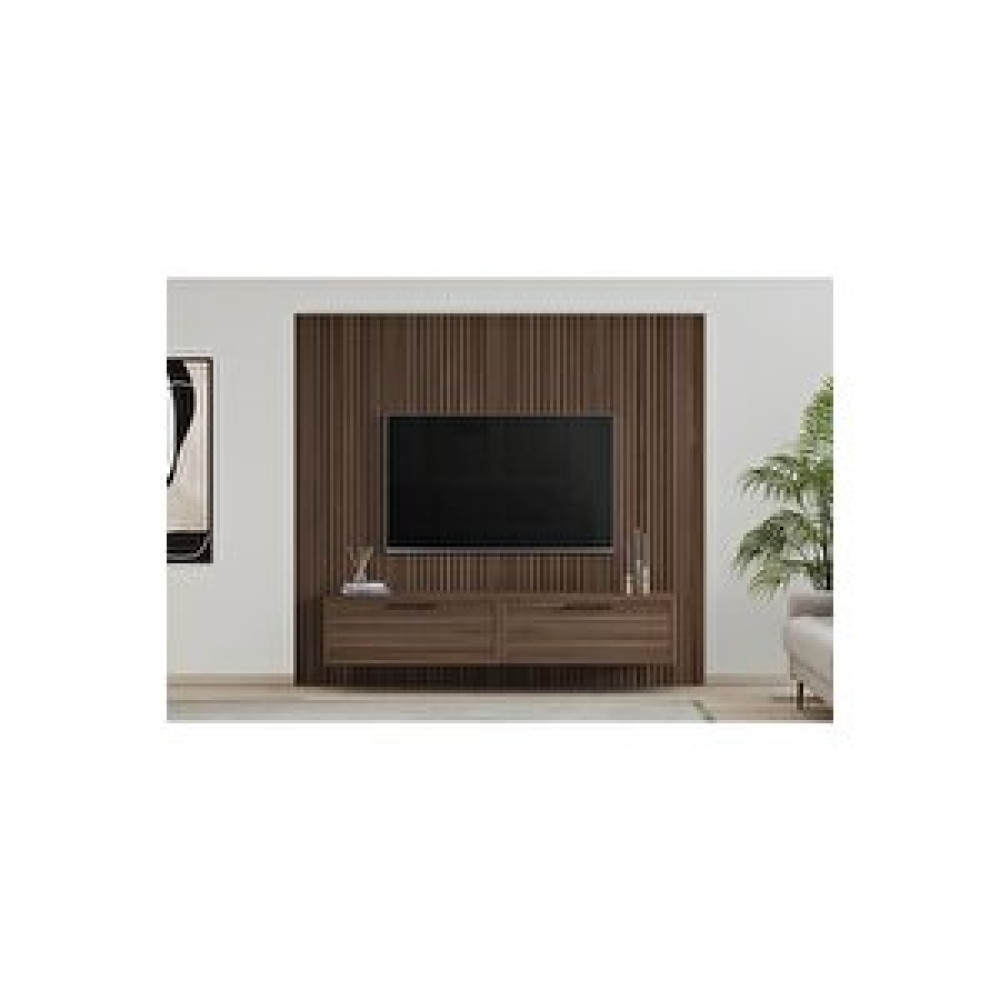 Duho Panel Tv Ünitesi Ceviz 220 Cm Tv Ünitesi / Sehpası Fiyatı
