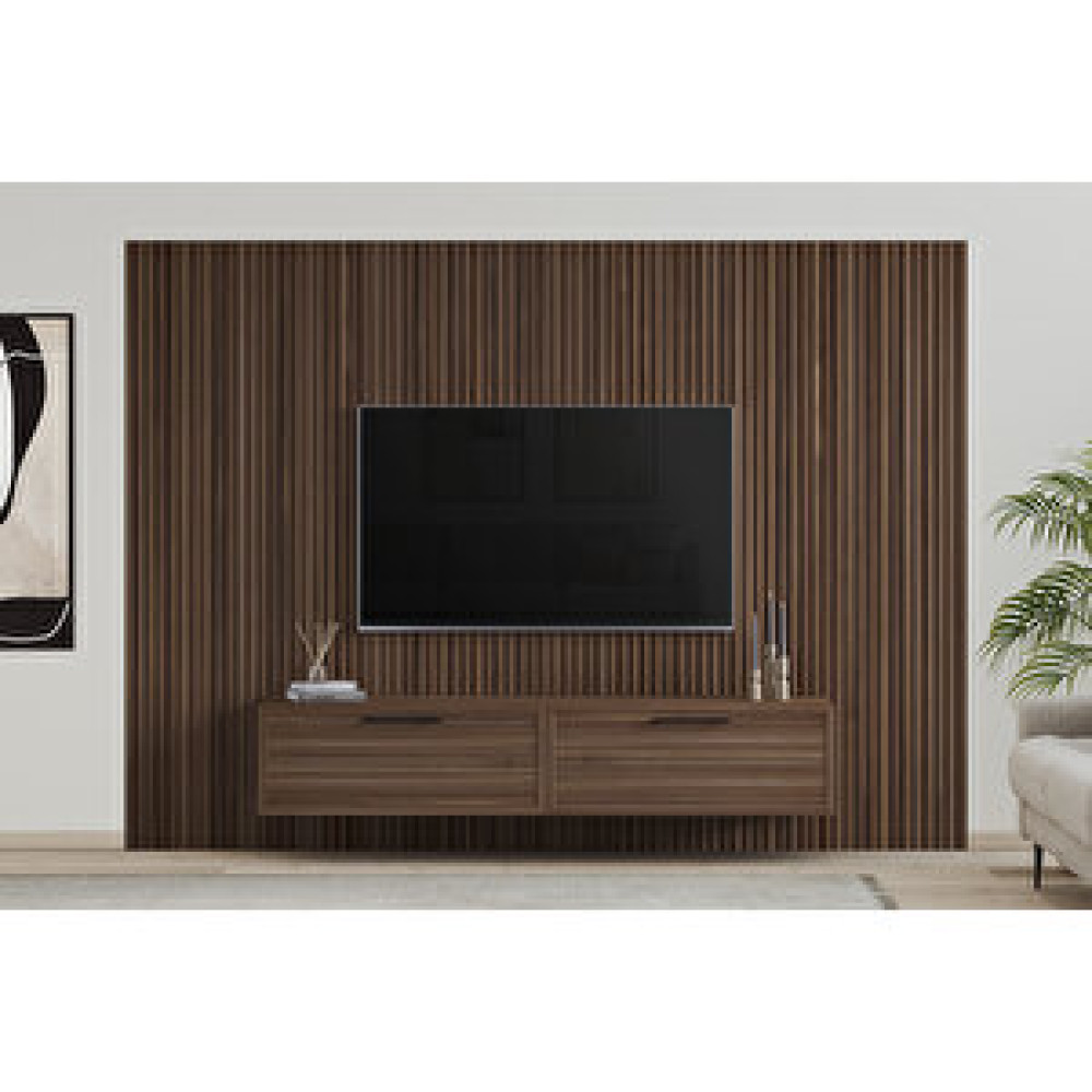 Duho Panel Tv Ünitesi Ceviz 275 Cm Tv Ünitesi / Sehpası Fiyatı