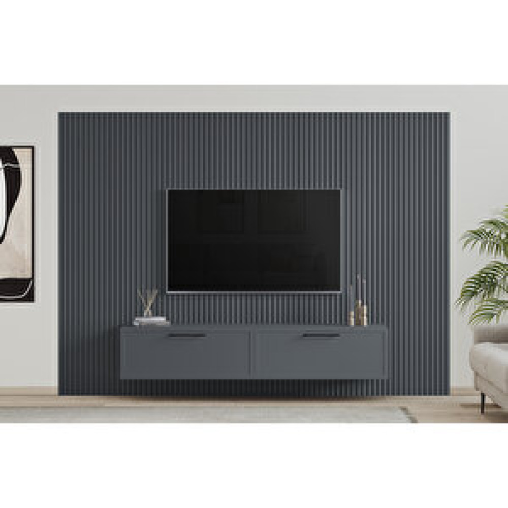 Duho Panel Tv Ünitesi, Gri, 275 Cm Tv Ünitesi / Sehpası Fiyatı