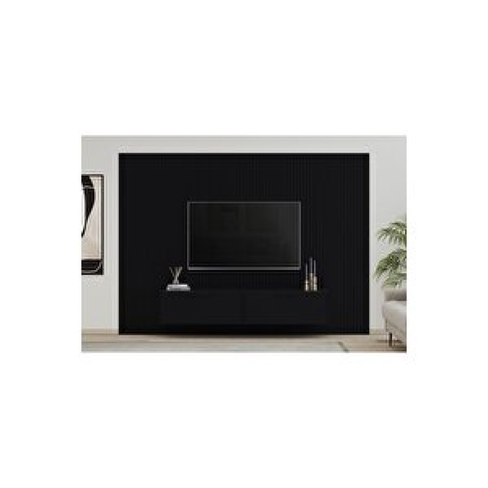 Duho Panel Tv Ünitesi Siyah 275 Cm Tv Ünitesi / Sehpası Fiyatı