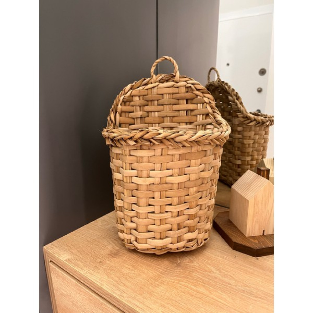 Duka Home Bambu Ei Örmesi Sepet-Saksılık - Yükseklik: 35 cm - Hasır Sepet Fiyatı