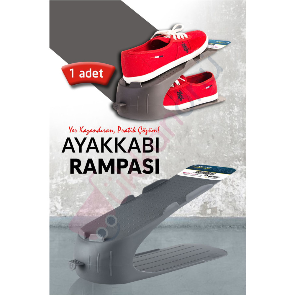 Dükkanönü 1 Adet Ayakkabı Rampası Ayakkabı Düzenleyici Organizer Antrasit Ayakkabı Saklama Kutusu Fiyatı
