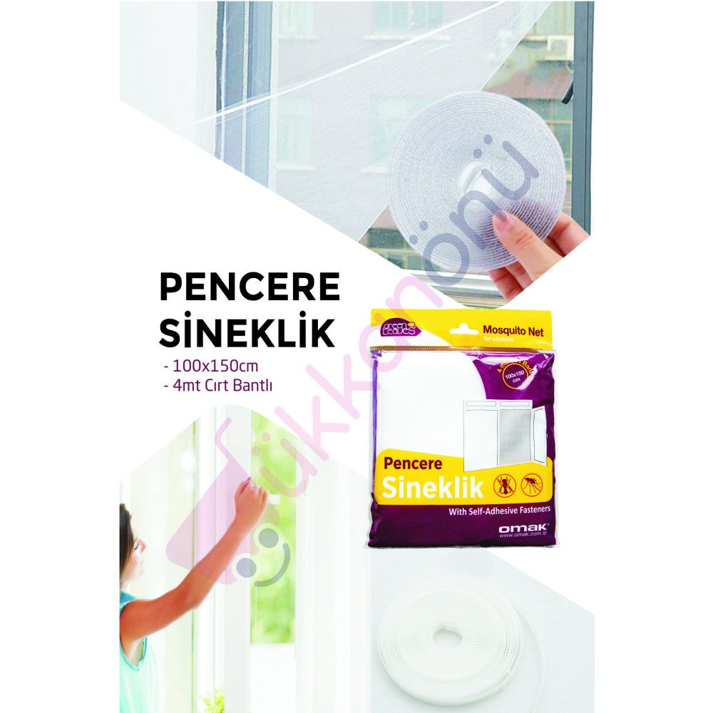 Dükkanönü Pencere Sineklik Hazır Pencere Sinekliği Cırt Bantlı 100x150 cm Nalburiye & Hırdavat Fiyatı