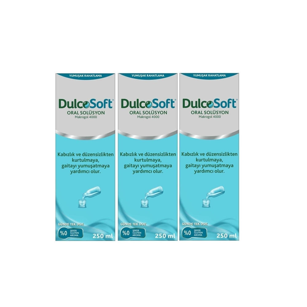 Dulcosoft Oral Solüsyon Makrogol 4000 250 ml 3 Adet Sağlık Fiyatı