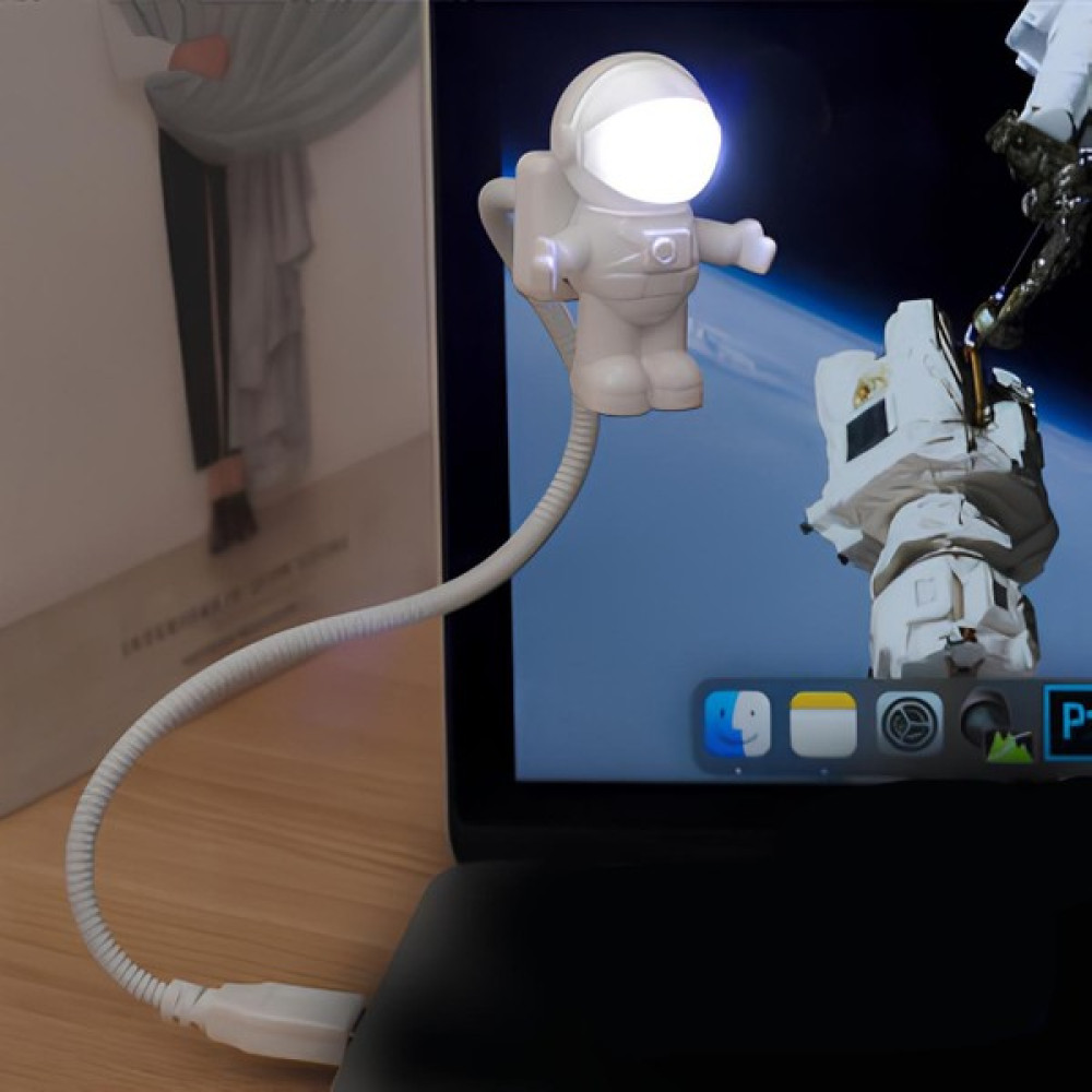 Dumkay Astronot Lamba LED USB Gece Lambası Klavye Işığı Kitap Okuma Işığı - Beyaz Masa Lambası Fiyatı