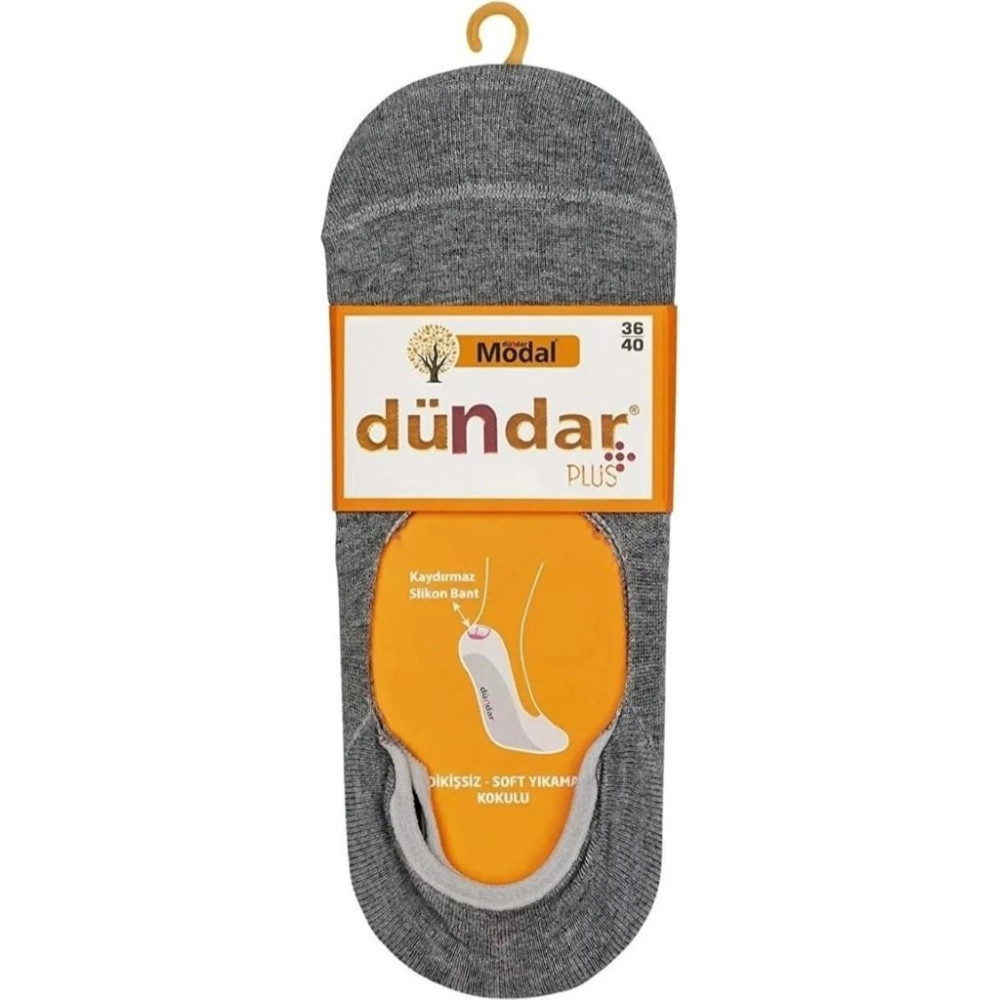 Dündar Plus 6913 Bayan Modal Silikonlu Babet Çorap 6 Adet Soket Çorap Fiyatı