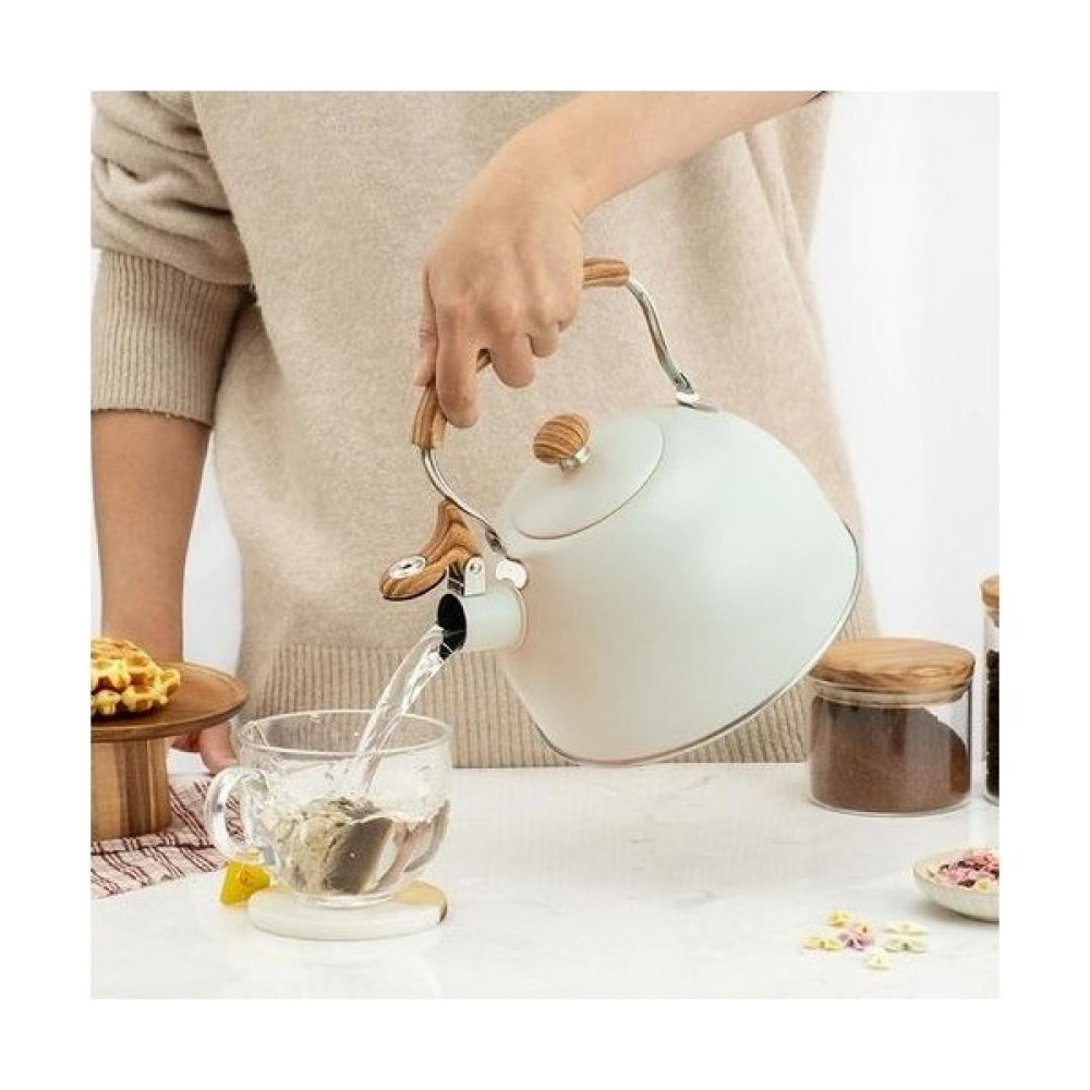 Dunk 2.5l Paslanmaz Çelik Islık Çay Su Isıtıcısı Ahşap Tahıl Antiği Haşlama Kolu Kahve Çay Kettle Evrensel Gaz Sobası Indüksiyon Ocak | Su Isıtıcıl... Çay / Çaydanlık Setleri Fiyatı