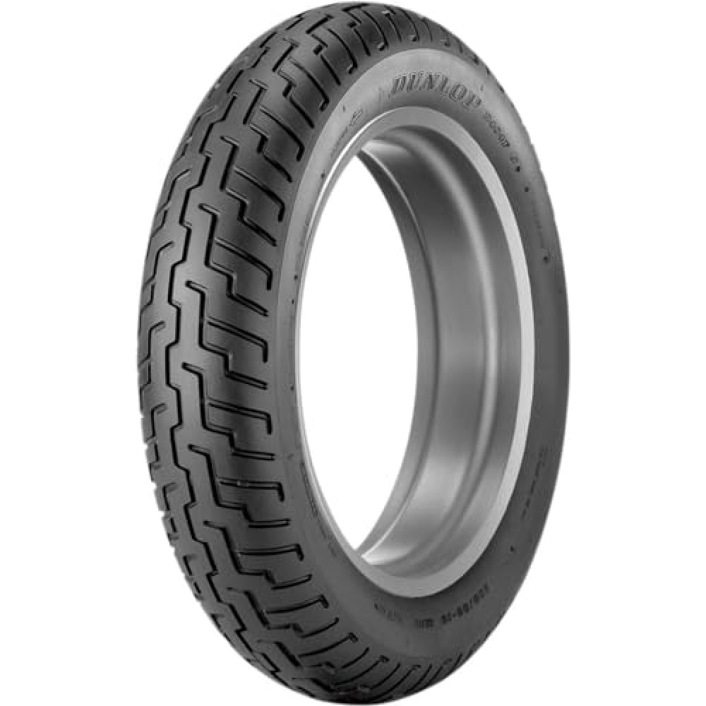 Dunlop D404 Front Motorcycle Tire 80/90-21 (48H) Black Wall - Fits: Kawasaki Vulcan Custom VN900 2006-2016