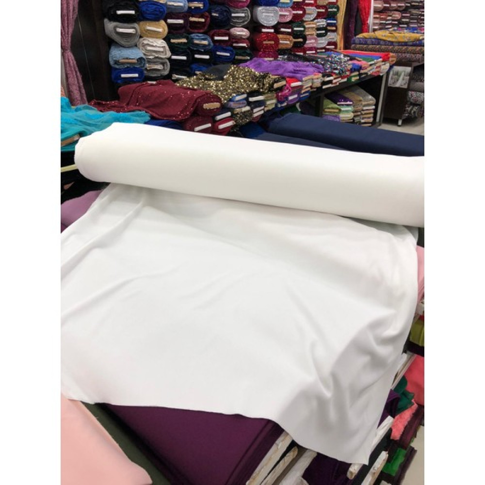 Dünya Kumaş Penye Jarse Astar - 010 - Beyaz - 1 m - 150 cm Kumaşlar Fiyatı