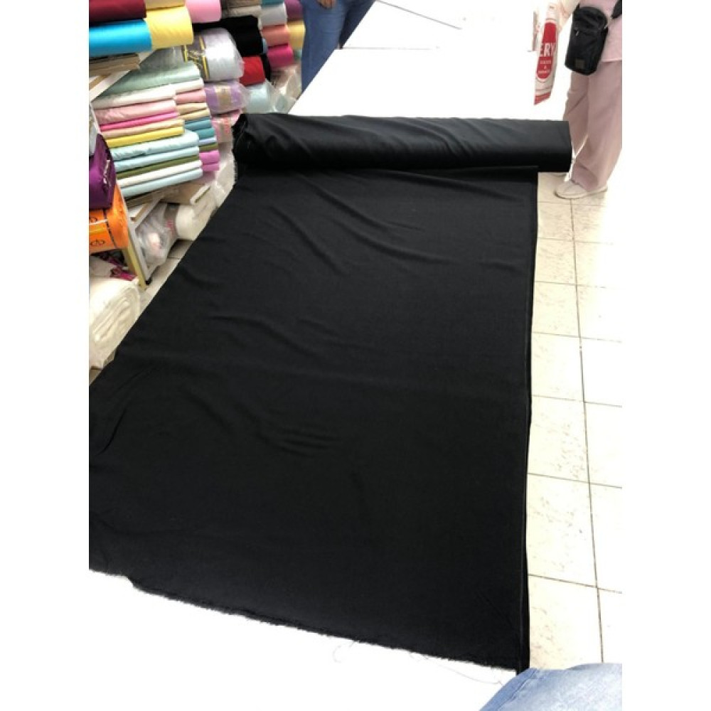 Dünya Kumaş Viskon Kumaş - 010 - Siyah - 1 m - 150 cm Kumaşlar Fiyatı