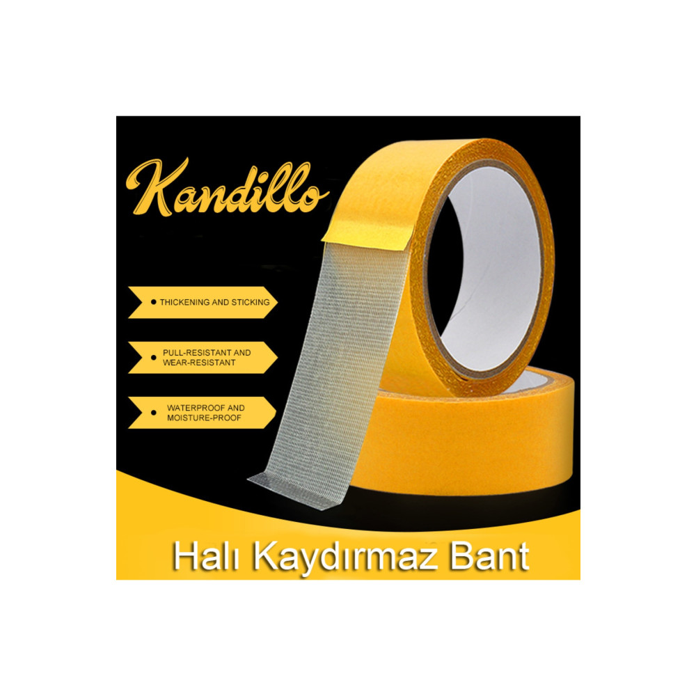 Dünya Magnet 10 Metre Halı Kaydırmaz Bant Çift Taraflı Dokuma Teknoloji Süper Güçlü Çerçeve Taşıyıcı Bant Nalburiye & Hırdavat Fiyatı
