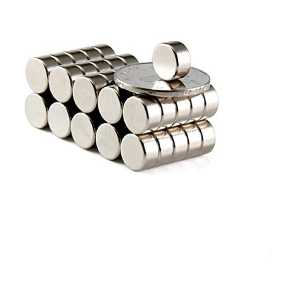 Dünya Magnet 25 Adet 10 x 5 mm Yuvarlak Güçlü Neodyum Mıknatıs - Gümüş Oto Boyaları Fiyatı