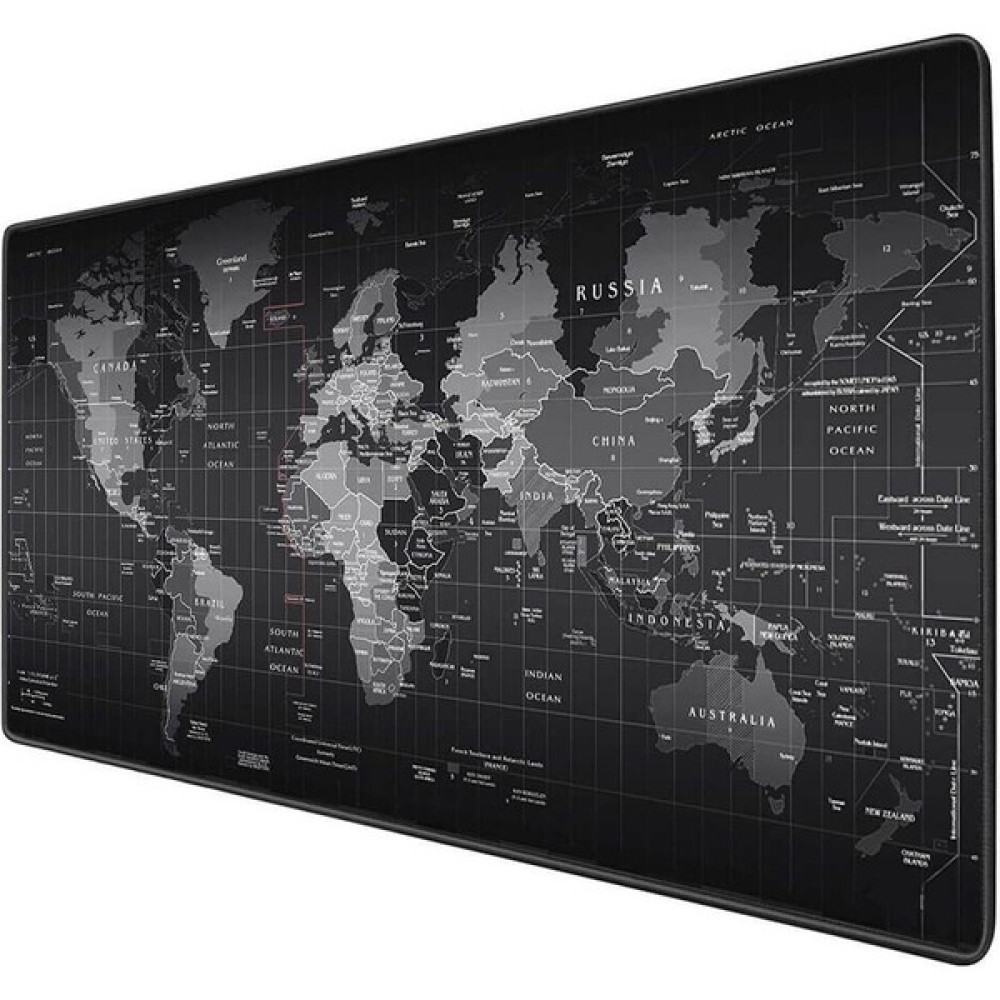 Dünya World Oyuncu Gamer Gaming Mouse Pad 90*30CM Kaymaz Taban - Siyah Mouse Pad Fiyatı