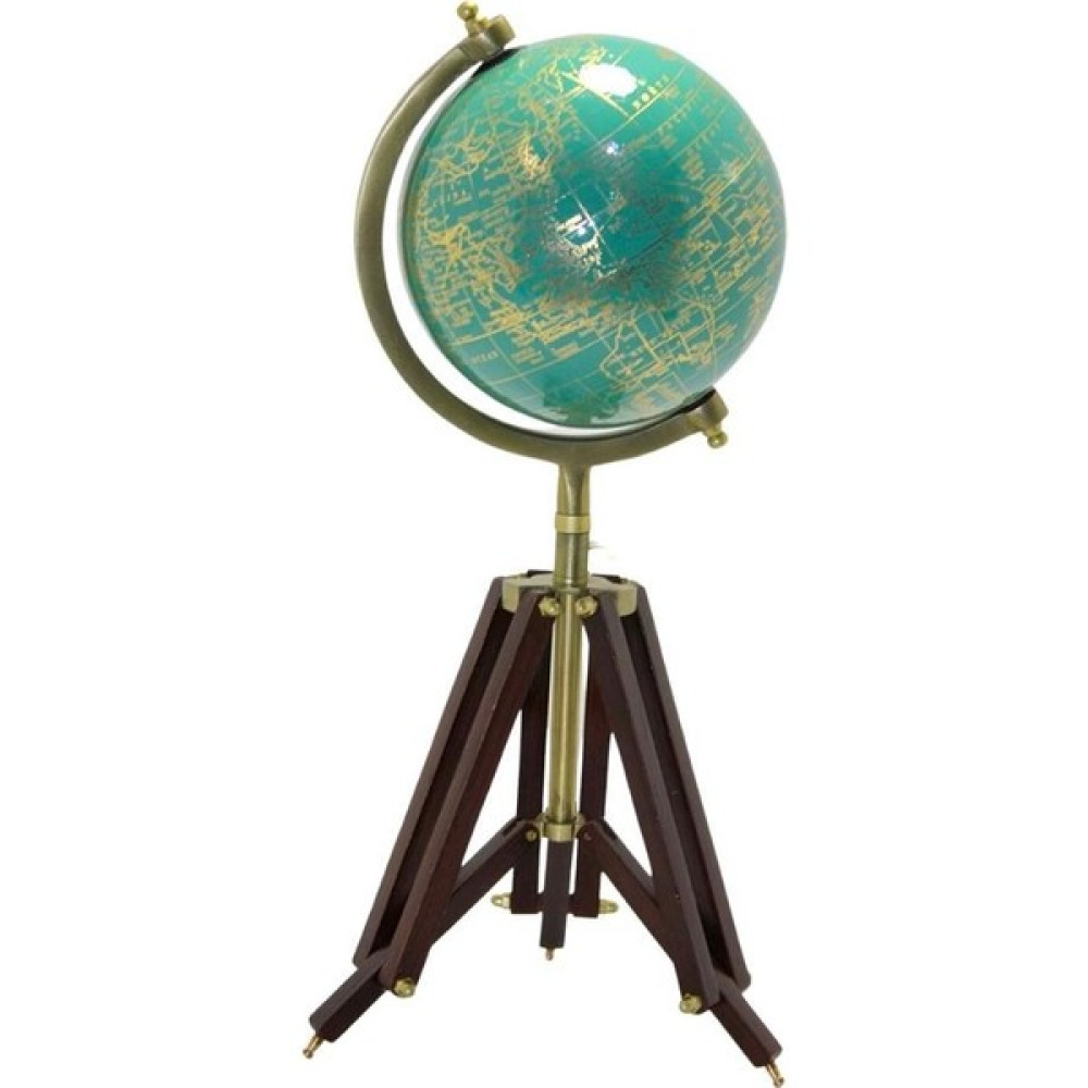 Dünyadan Hediyeler Ahşap Tripod Standlı Dünya Küre Zemin Dekoru Döner Dünya Küre Modern Harita Atlas 47CM Harita & Küre Fiyatı