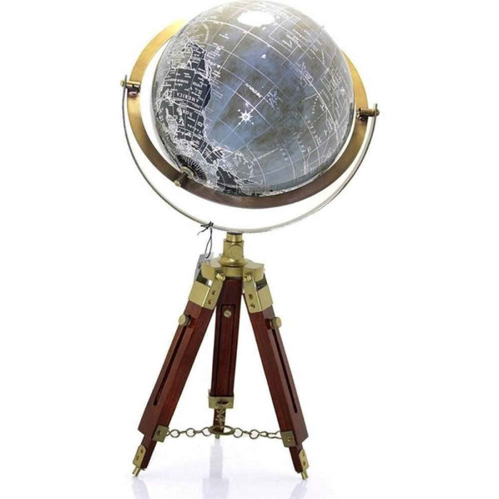 Dünyadan Hediyeler Ahşap Tripod Standlı Dünya Küre Zemin Dekoru Döner Dünya Küre Modern Harita Atlas 62CM Gri Harita & Küre Fiyatı
