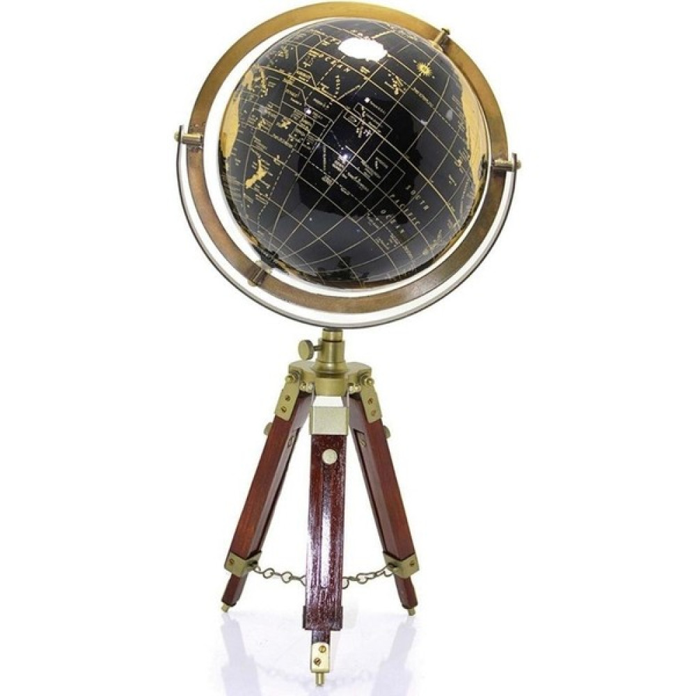 Dünyadan Hediyeler Ahşap Tripod Standlı Dünya Küre Zemin Dekoru Döner Dünya Küre Modern Harita Atlas 62CM Siyah Harita & Küre Fiyatı