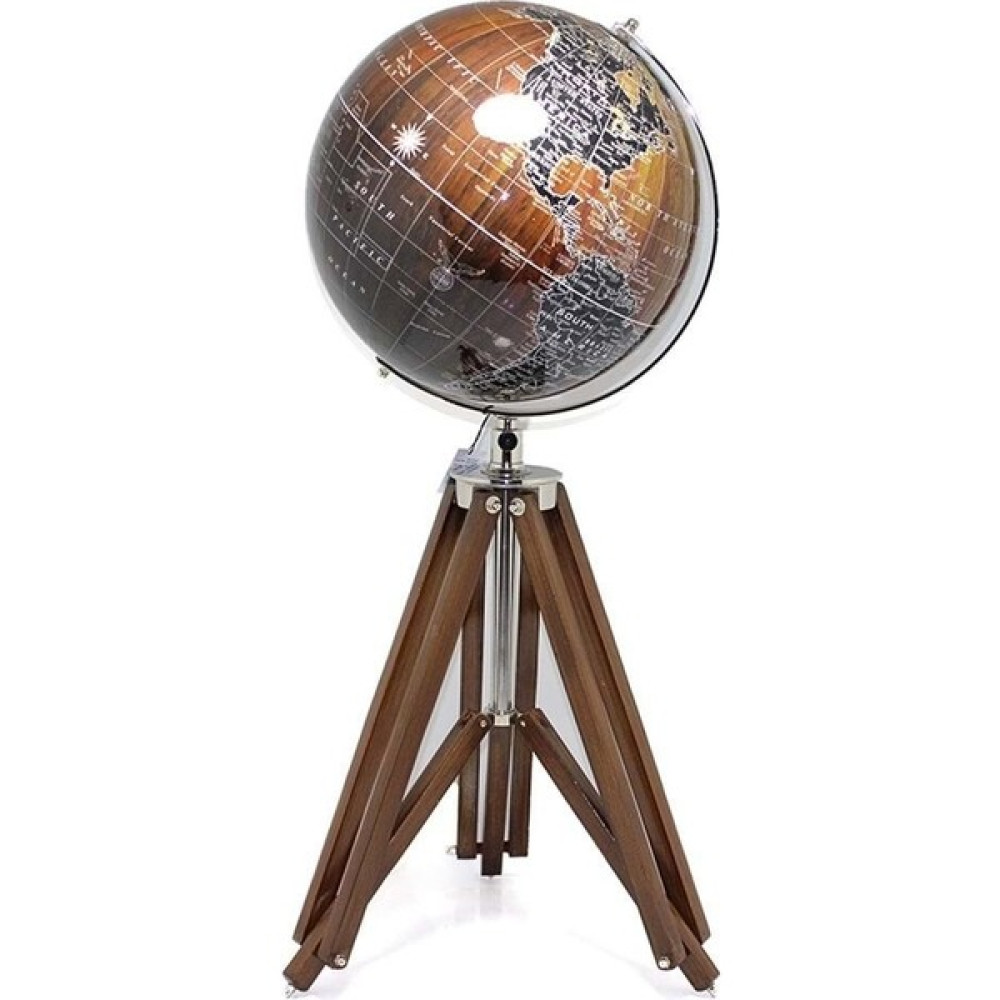 Dünyadan Hediyeler Ahşap Tripod Standlı Dünya Küre Zemin Dekoru Döner Dünya Küre Modern Harita Atlas 77CM Kahve Harita & Küre Fiyatı