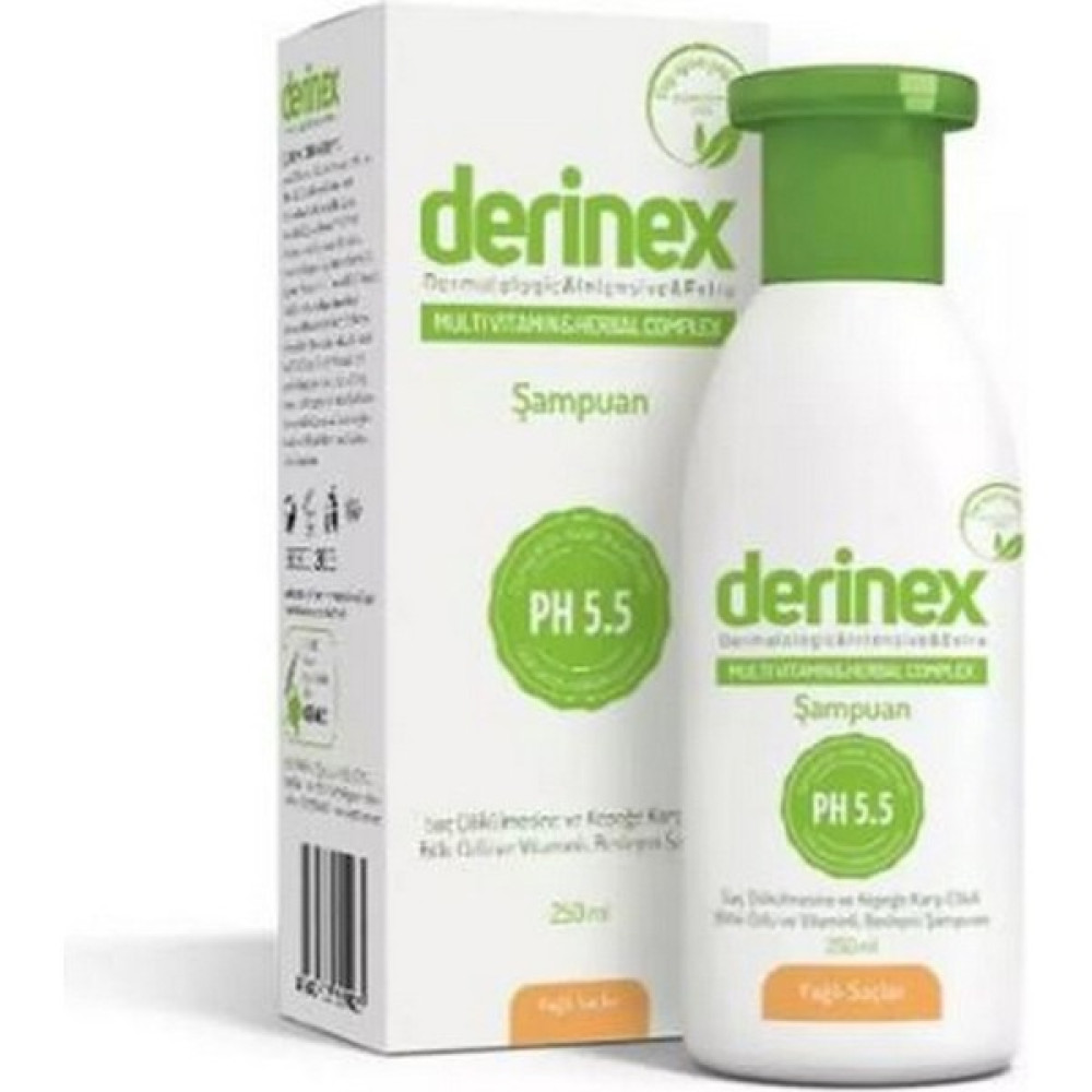 Dünyadan Hediyeler Derinex Saç Bakım Şampuanı Yağlı Saçlar Için 250 Ml - Beyaz Hediyelik Eşya Fiyatı