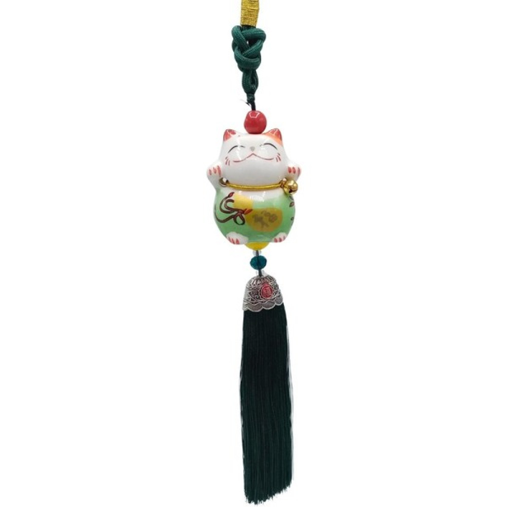 Dünyadan Hediyeler Feng Shui Maneki Neko Şans Kedisi Yeşil No.1 Hediyelik Eşya Fiyatı
