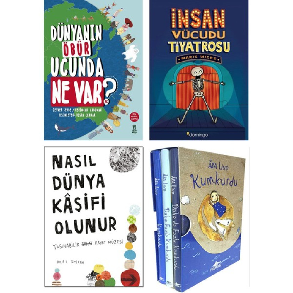 Dünyanın Öbür Ucunda Ne Var? - Zeynep Sevde - İnsan Vücudu Tiyatrosu - Maris Wicks - Nasıl Dünya Kaşifi Olunur - Keri Smith - Kumkurdu Ciltli 3 Kit... Bilim & Teknik Fiyatı