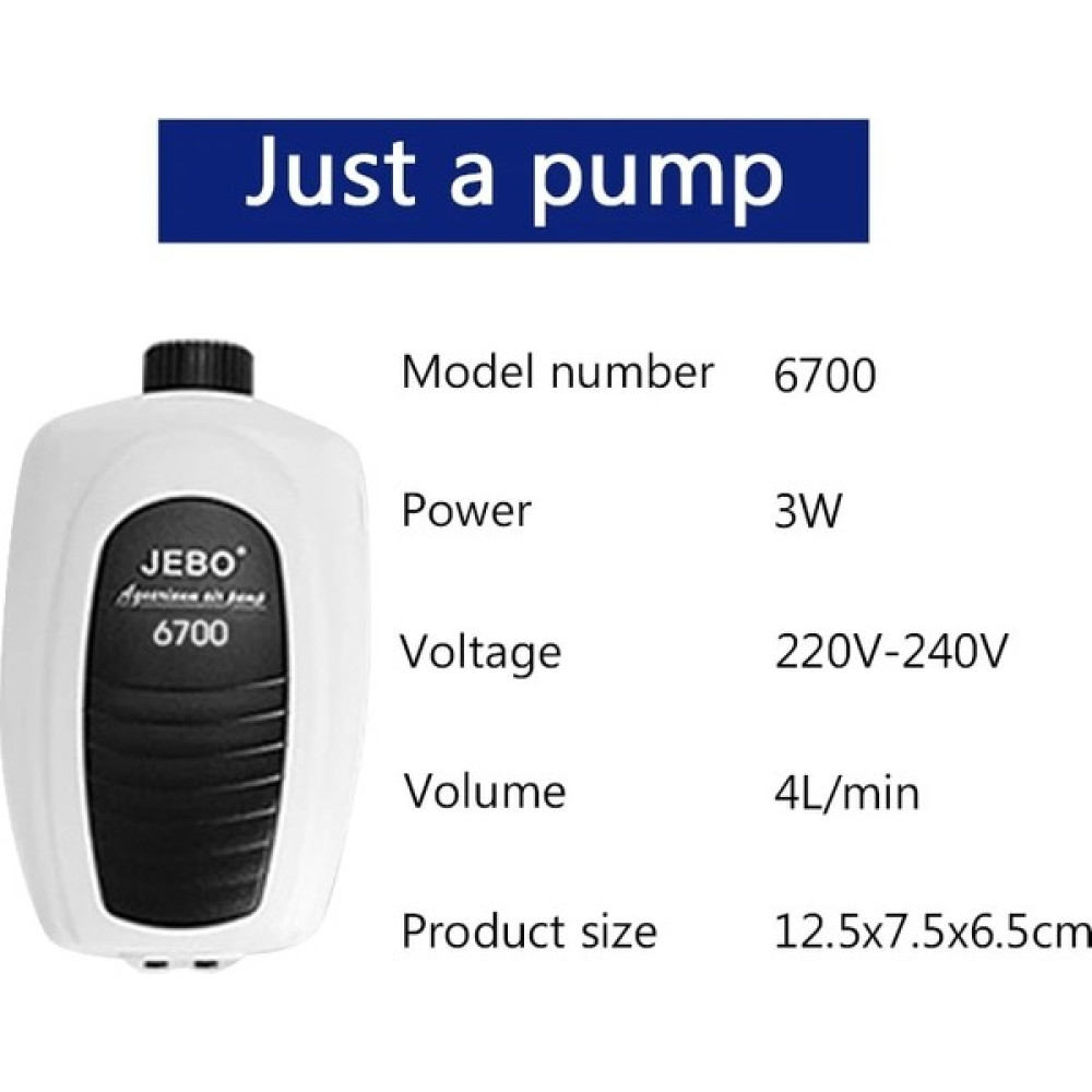 Duoliang Shop 6700 Tek Çıkışlı Stil Au Fişi Jebo Süper Akvaryum Hava Pompası Kompresörü Akvaryum Balıkları Tankı Için Ayarlanabilir Sessiz Sessiz H... Evcil Hayvan Ürünleri Fiyatı