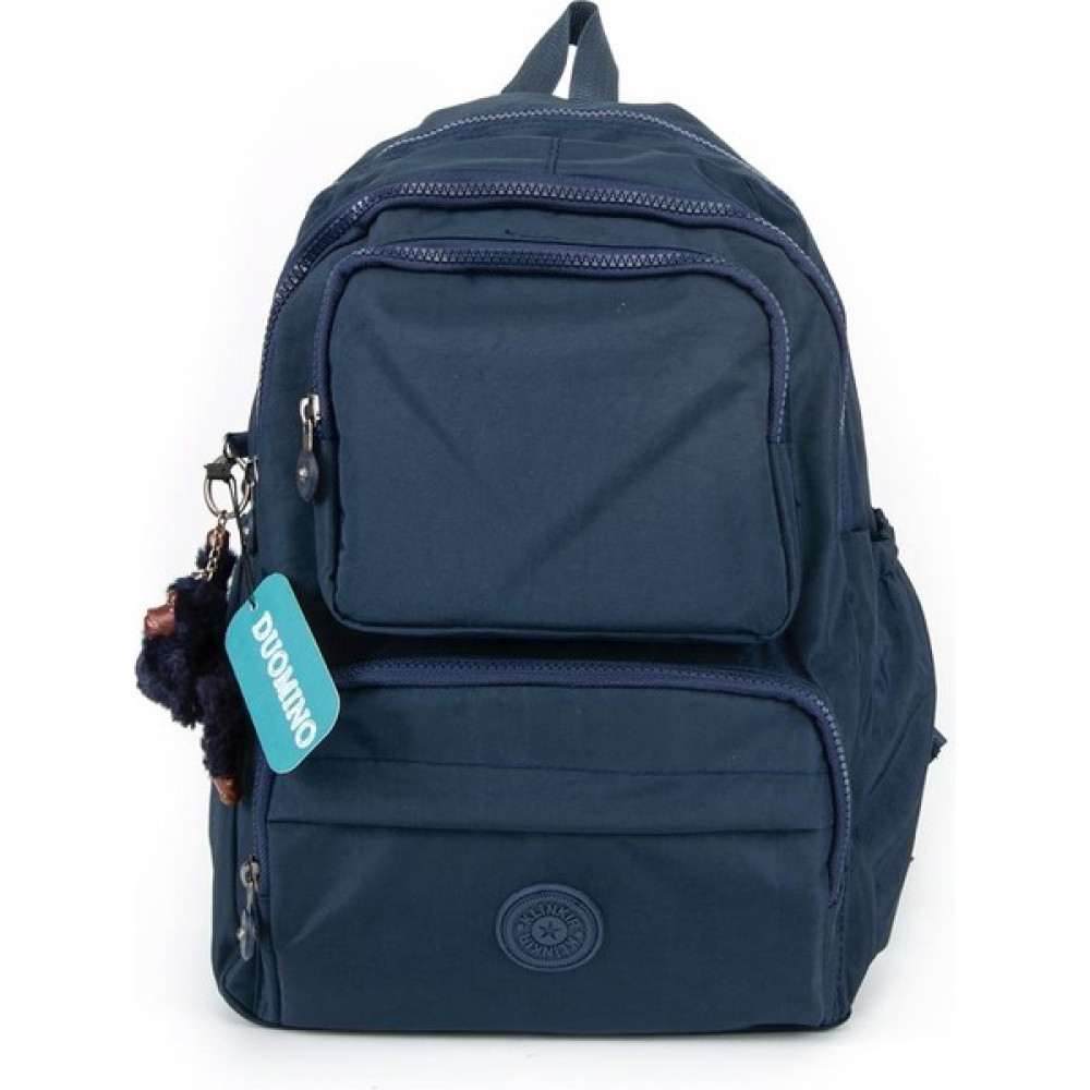 Duomino Krinkıl Kumaş Suya Dayanıklı Büyük Boy Lacivert Klinkır Sırt Çantası/laptop Okul Çanta Okul Çantası Fiyatı